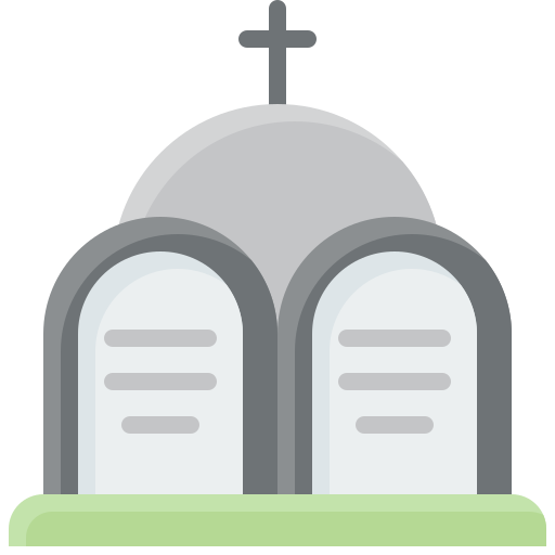 lápida sepulcral Generic Flat icono