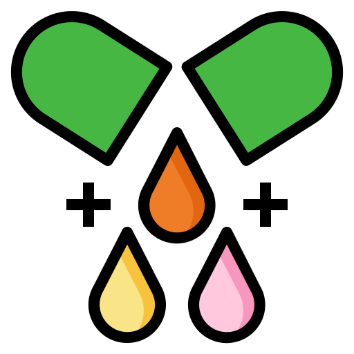 pigułka witaminowa Generic Outline Color ikona