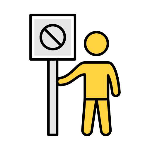 protest Vector Stall Lineal Color icon