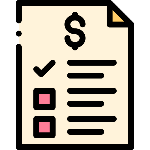 preisliste Detailed Rounded Lineal color icon