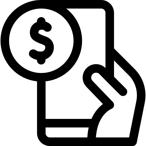 doação Basic Rounded Lineal Ícone