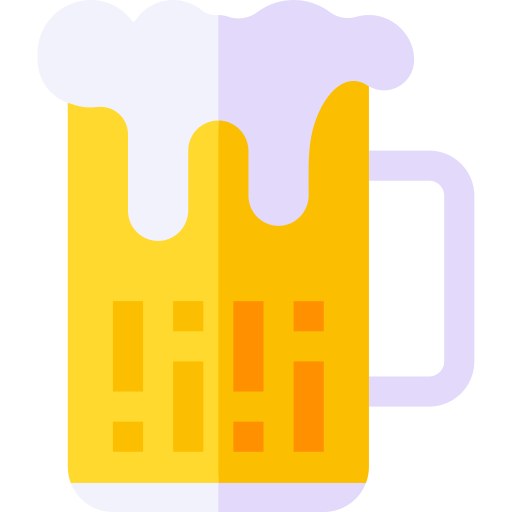 Beer mug Basic Straight Flat icon