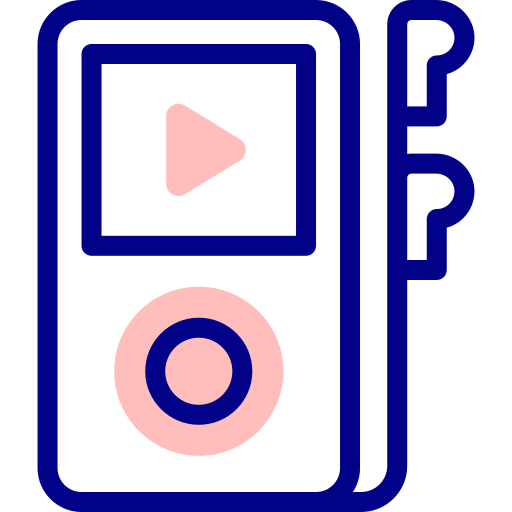 mp3-player Detailed Mixed Lineal color icon