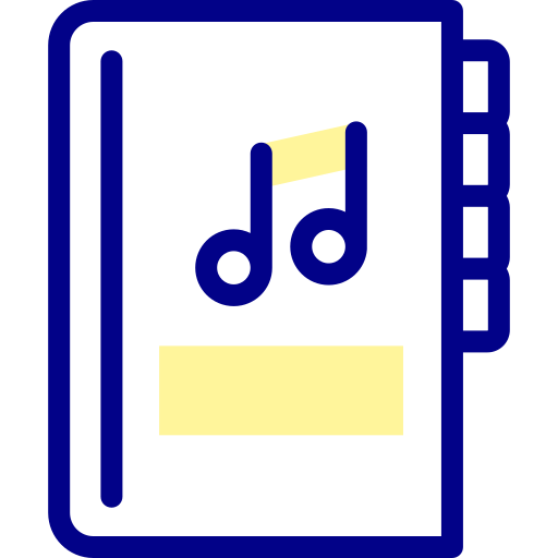 Music book Detailed Mixed Lineal color icon