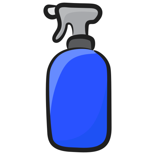 aerosol de limpieza Generic Hand Drawn Color icono