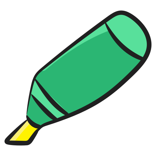 textmarker Generic Hand Drawn Color icon