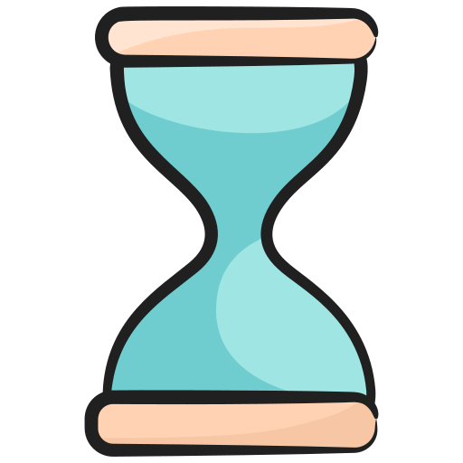 reloj de arena Generic Hand Drawn Color icono