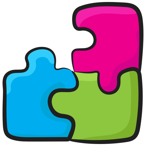 puzzle Generic Hand Drawn Color icona