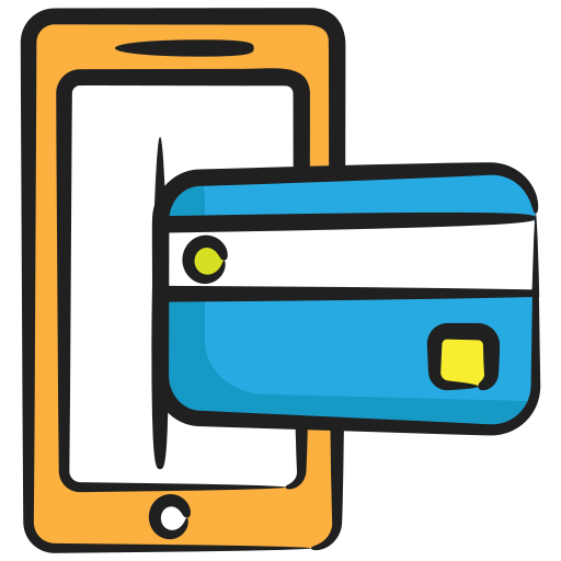 Online banking Generic Hand Drawn Color icon