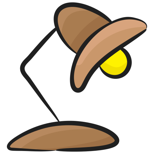 lampa stołowa Generic Hand Drawn Color ikona