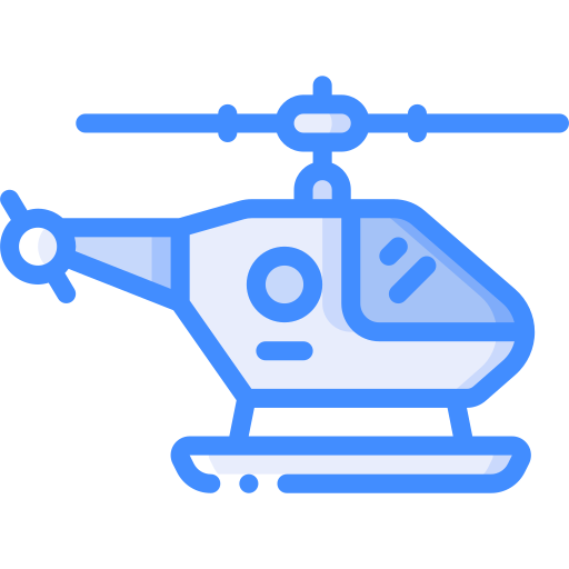 헬리콥터 Basic Miscellany Blue icon