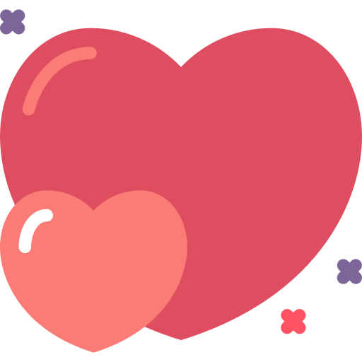 corazones Basic Miscellany Flat icono