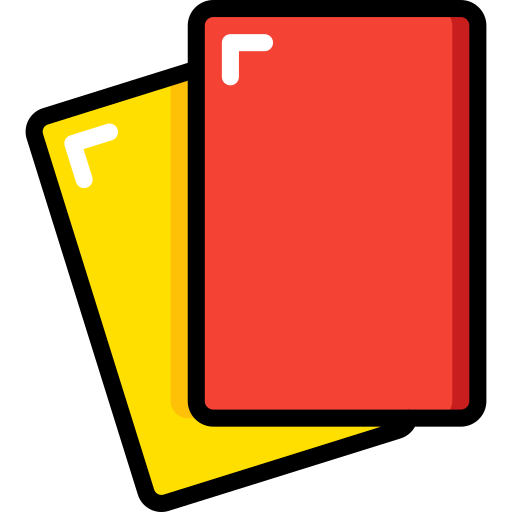 레드 카드 Basic Miscellany Lineal Color icon