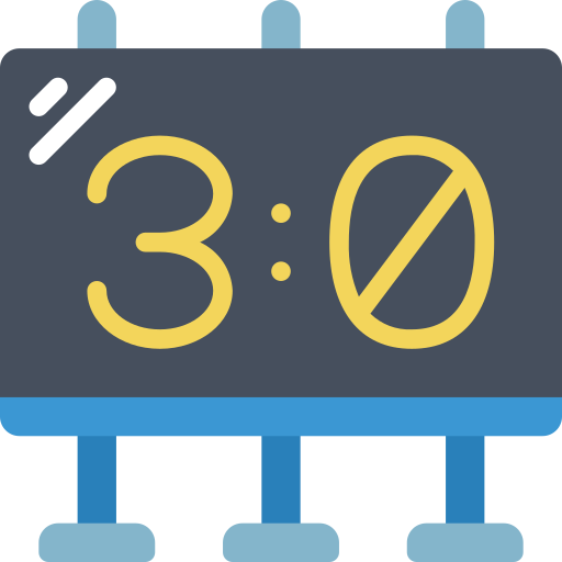 Scoreboard Basic Miscellany Flat icon