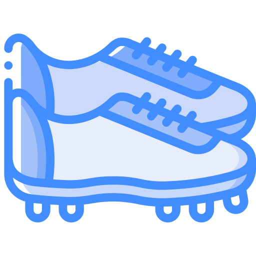 Football boots Basic Miscellany Blue icon