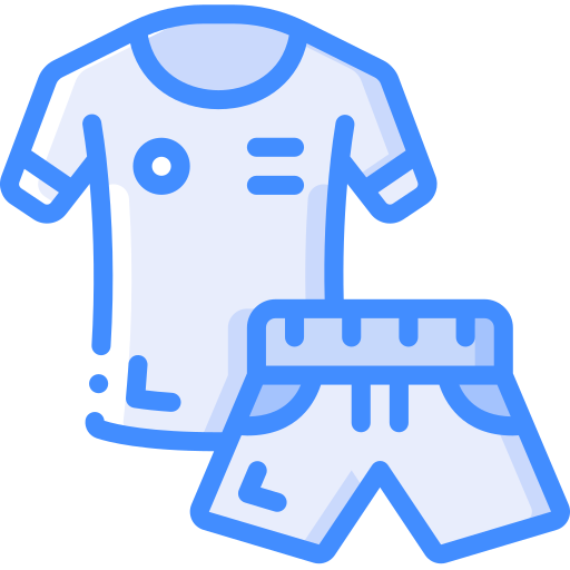 fußballuniform Basic Miscellany Blue icon