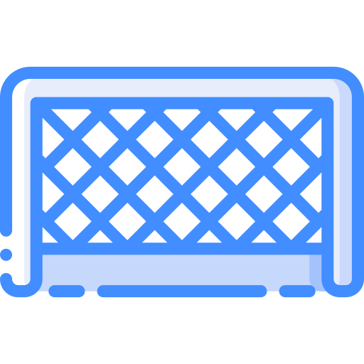 Goal post Basic Miscellany Blue icon