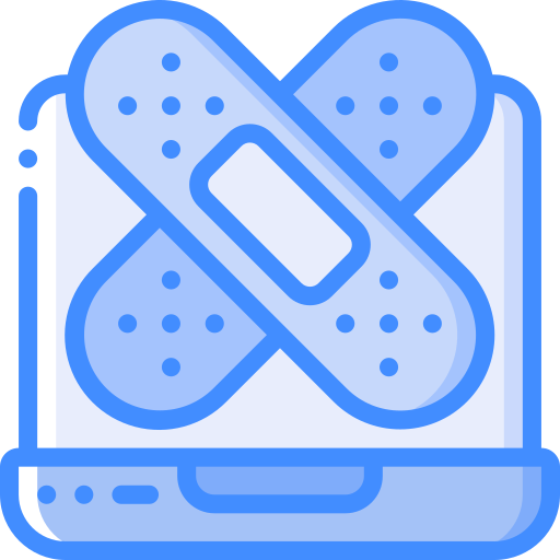 laptop Basic Miscellany Blue icoon