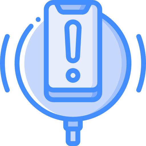 Wireless charger Basic Miscellany Blue icon