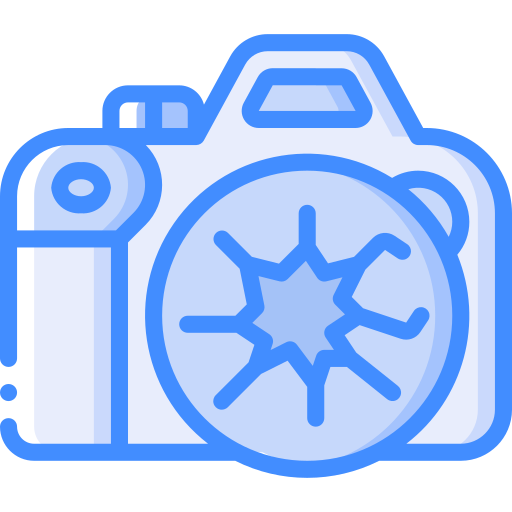 fotocamera dslr Basic Miscellany Blue icona