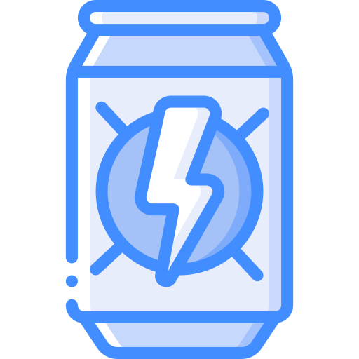 Energy drink Basic Miscellany Blue icon