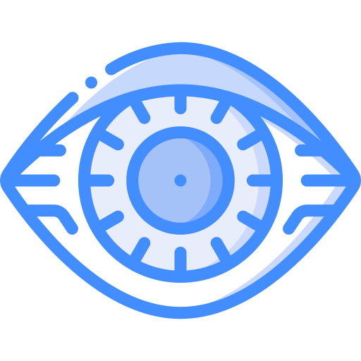 cybernetyczne oko Basic Miscellany Blue ikona