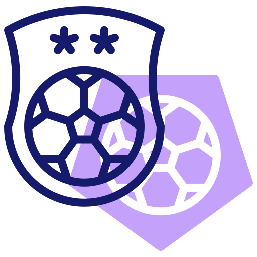 insignia de fútbol Inipagistudio Lineal Color icono