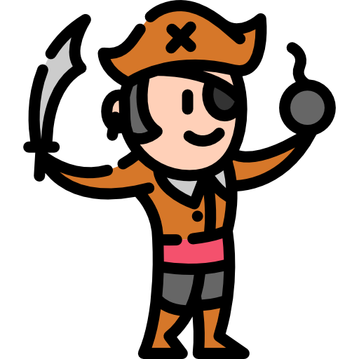 pirat Special Lineal color ikona