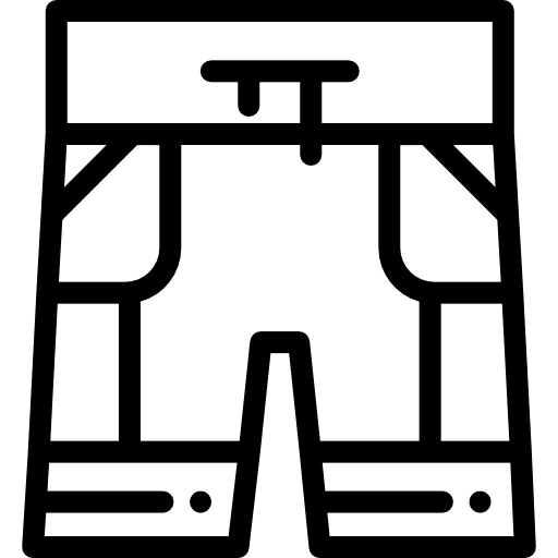 short Detailed Rounded Lineal Icône