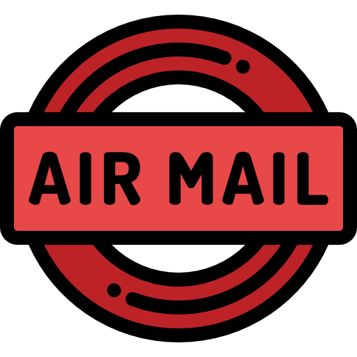 poczta lotnicza Detailed Rounded Lineal color ikona
