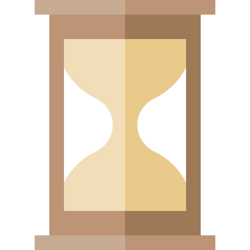 Sand clock Basic Straight Flat icon