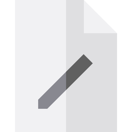 書類 Basic Straight Flat icon