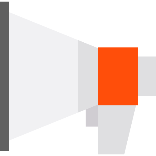 Megaphone Basic Straight Flat icon