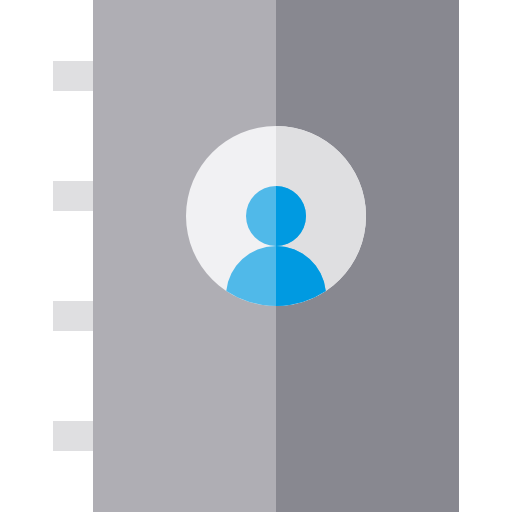 Contacts Basic Straight Flat icon