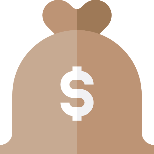 Money bag Basic Straight Flat icon