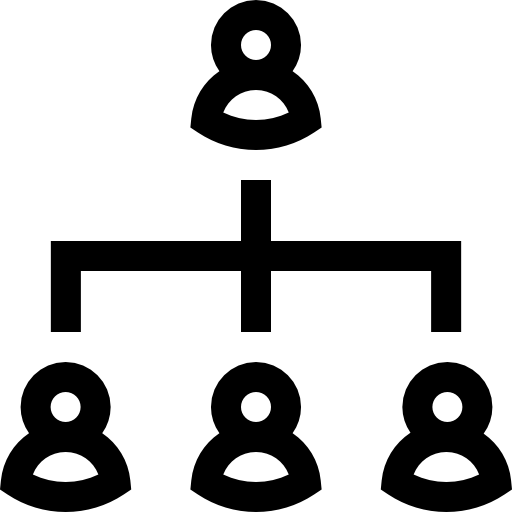 Иерархическая структура Basic Straight Lineal иконка