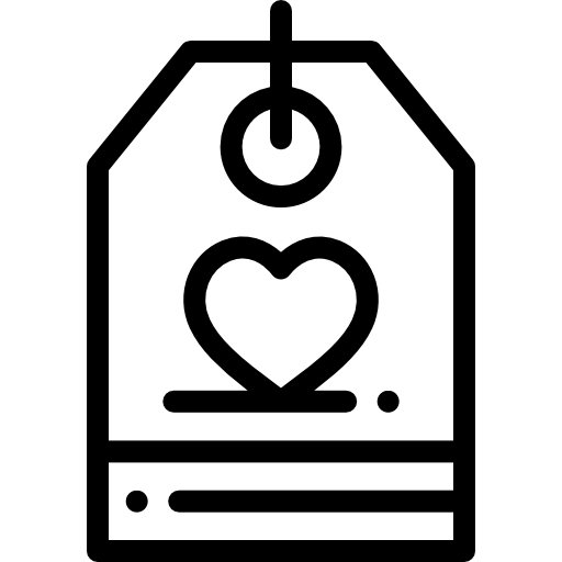etiqueta Detailed Rounded Lineal icono