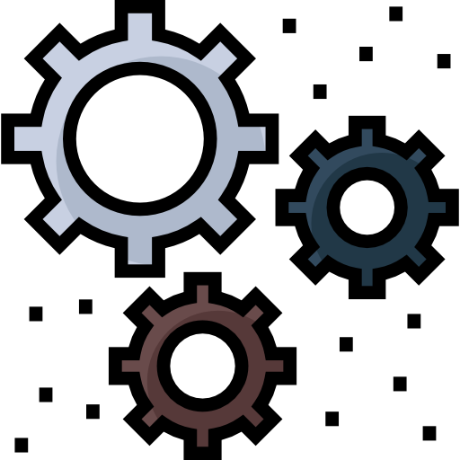 configuraciones Detailed Straight Lineal color icono