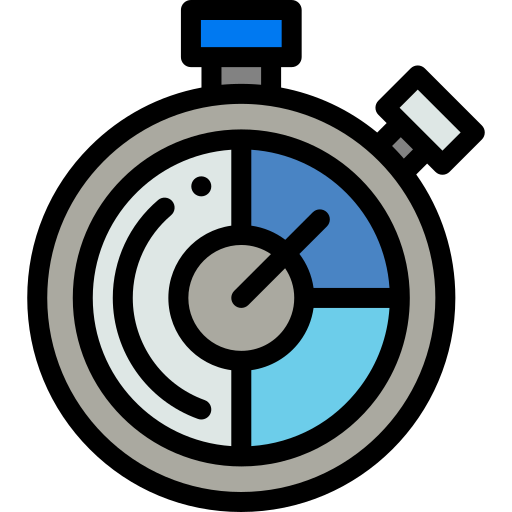chronometer Detailed Rounded Lineal color icon