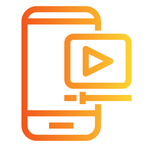Online video Generic Gradient icon
