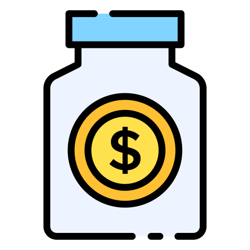 Money jar Good Ware Lineal Color icon