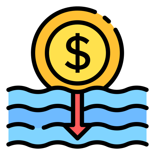 Sinking Good Ware Lineal Color icon