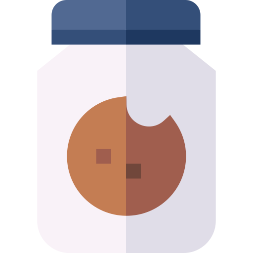 Cookie jar Basic Straight Flat icon