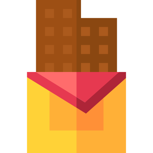 schokoladenriegel Basic Straight Flat icon