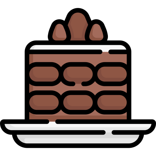 tiramisu Special Lineal color icono