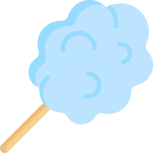 Cotton candy Special Flat icon