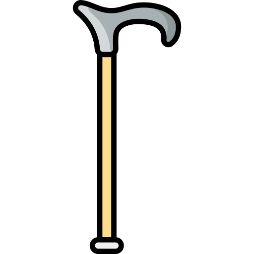 Cane Generic Outline Color icon