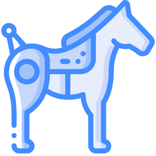 Horse Basic Miscellany Blue icon