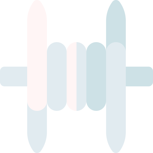 alambre de espino Basic Rounded Flat icono