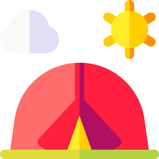 Camping Basic Rounded Flat icon